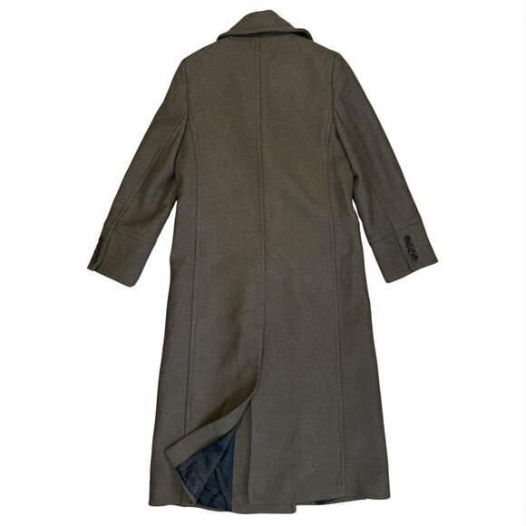 2. ME + EM Khaki Green Melange Wool Longline Coat $768 EUC Sz US 4 - Picture 5 of 6